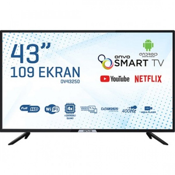 Onvo OV43250 43" 109 Ekran Uydu Alıcılı Full HD Android Smart LED TV