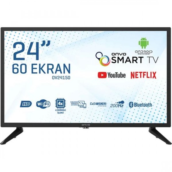 Onvo OV24150 24" 60 Ekran Uydu Alıcılı HD Android Smart LED TV