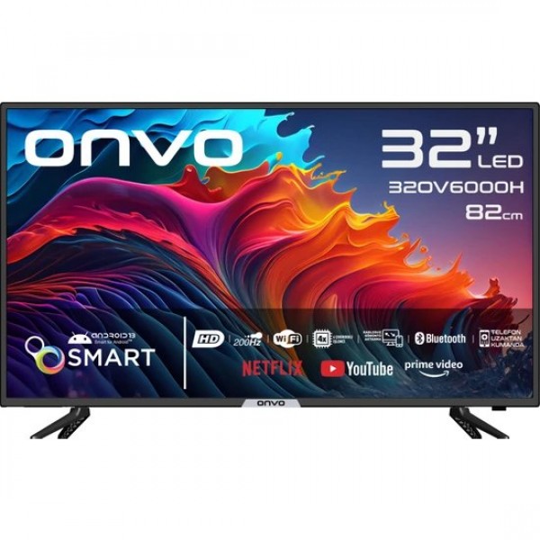 Onvo 32OV6000H 32" 82 Ekran Uydu Alıcılı HD Android Smart LED TV